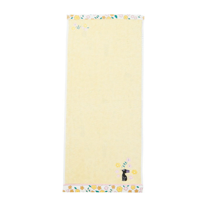 Serviette Jiji Liseré fleuri 34x80 cm - Kiki la petite sorcière