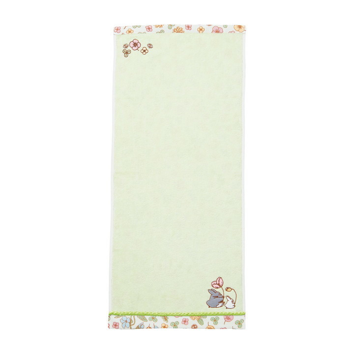 Serviette Totoro Liseré fleuri 34x80 cm - Mon voisin Totoro