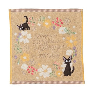 Mini Serviette Fleur Sépia 25x25 cm - Kiki la petite sorcière