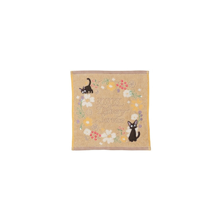 Mini Serviette Fleur Sépia 25x25 cm - Kiki la petite sorcière