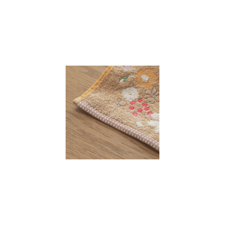 Mini Serviette Fleur Sépia 25x25 cm - Kiki la petite sorcière
