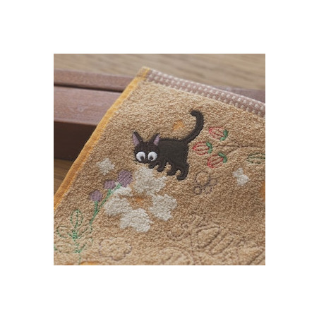 Mini Serviette Fleur Sépia 25x25 cm - Kiki la petite sorcière