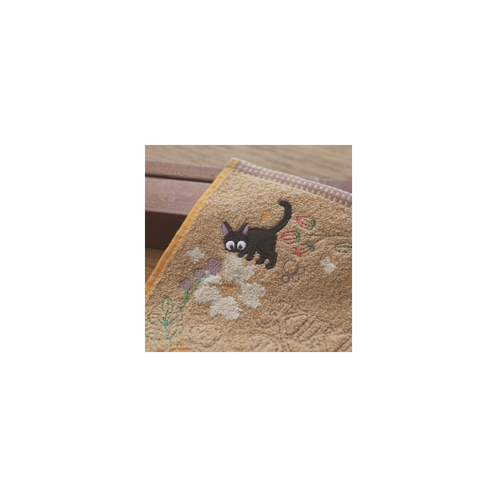 Mini Serviette Fleur Sépia 25x25 cm - Kiki la petite sorcière
