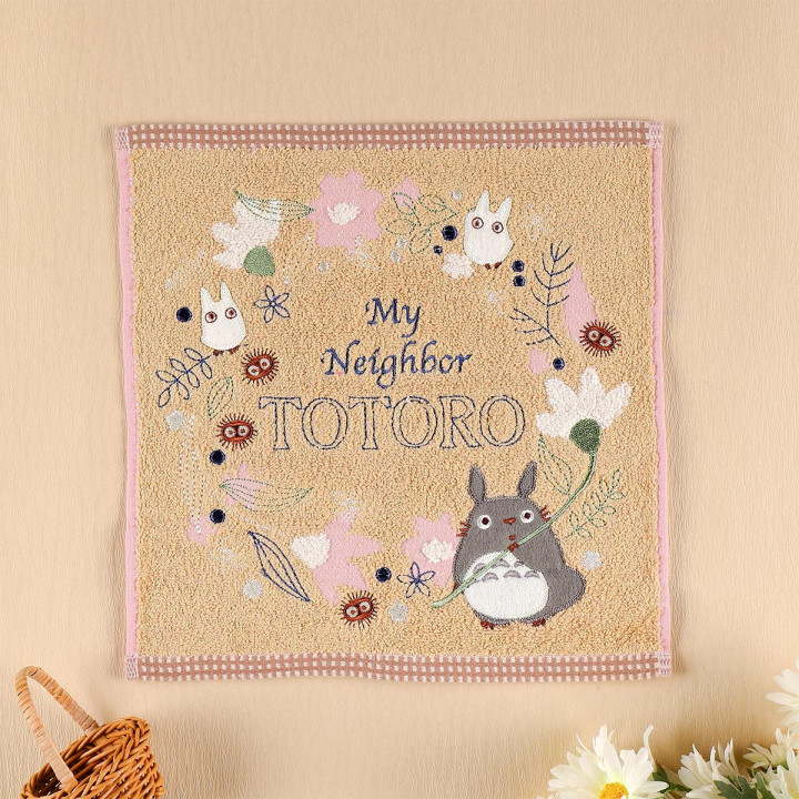 Mini Serviette Feuille Antique 25x25 cm - Mon voisin Totoro