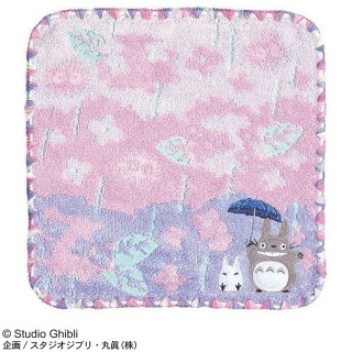 Mini Serviette Totoro & hortensias 25x25 cm - Mon voisin Totoro