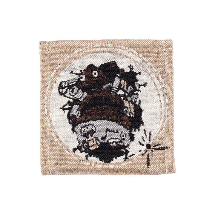 Set of 4 embroidered coasters - Howl’s Moving Castle