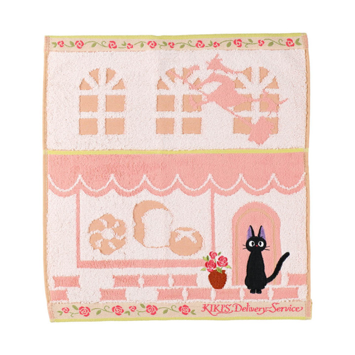 Mini Serviette Jiji Coin de rue 34x36 cm - Kiki la petite sorcière