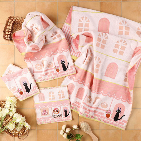 Mini Serviette Jiji Coin de rue 34x36 cm - Kiki la petite sorcière