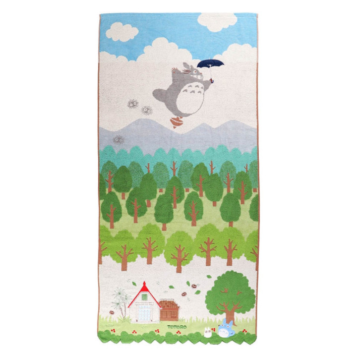 Mini Towel Totoro in the sky 60x120 cm - My Neighbor Totoro