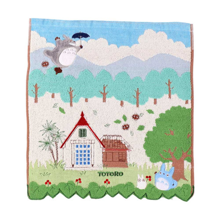 Mini Towel Totoro in the sky 34x36 cm - My Neighbor Totoro