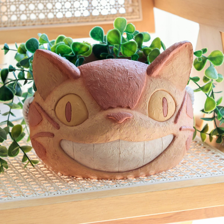 Planter Catbus head - My Neighbor Totoro