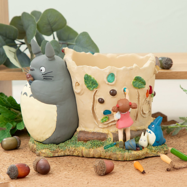 Planter Totoro & Mei have fun - My Neighbor Totoro