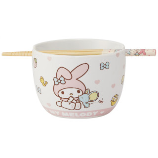 Ceramic bowl & Chopsticks set - My Melody