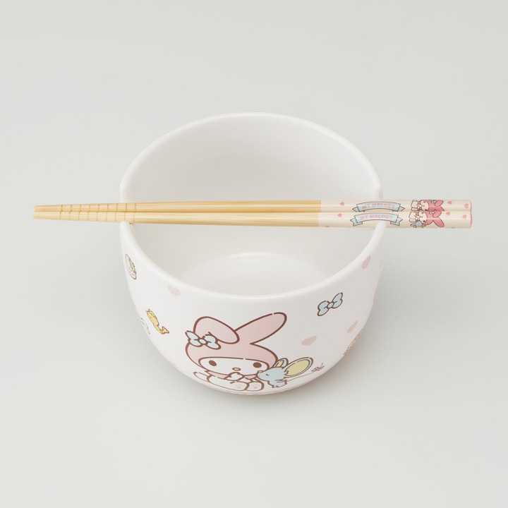 Ceramic bowl & Chopsticks set - My Melody