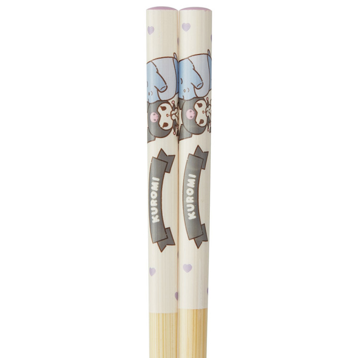 Ceramic bowl & Chopsticks set - Kuromi