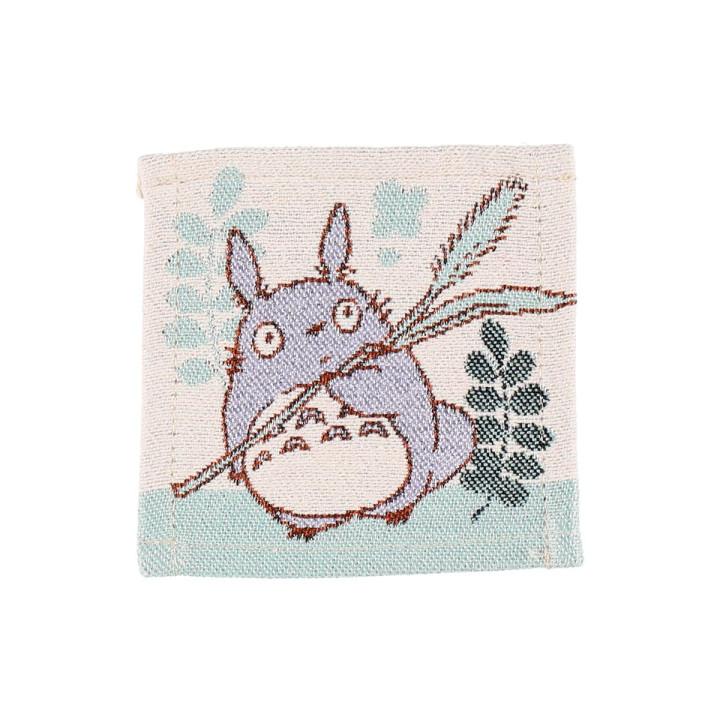 Set of 4 embroidered coasters Botanical Season - My Neighbor Totoro