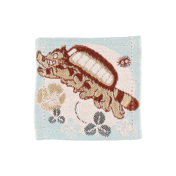 Set of 4 embroidered coasters Botanical Season - My Neighbor Totoro