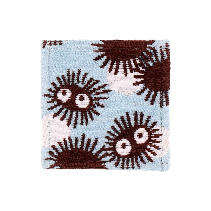 Set of 4 embroidered coasters Totoro & Soot Sprites - My Neighbor Tot