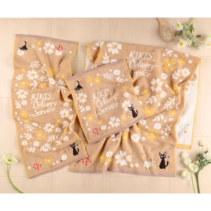 Mini Towel Sepia Flower 34x36 cm - Kiki's Delivery Service