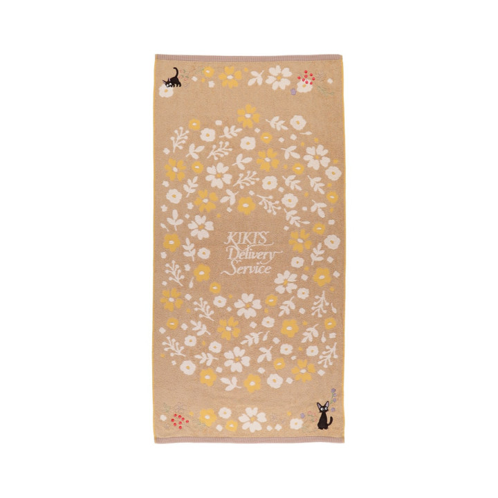 Towel Sepia Flower 60x120 cm - Kiki's Delivery Service