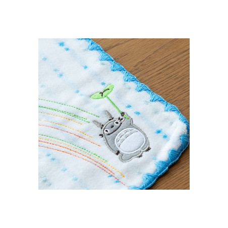 Mini Serviette Arc-en-ciel Bleu 25x25 cm - Mon Voisin Totoro