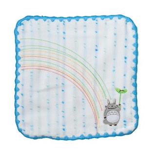 Mini Serviette Arc-en-ciel Bleu 25x25 cm - Mon Voisin Totoro