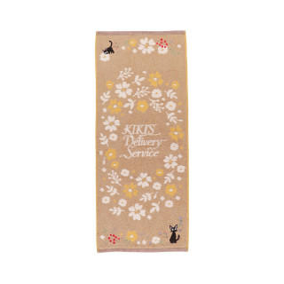 Serviette Fleur Sépia 34x80 cm - Kiki la petite sorcière