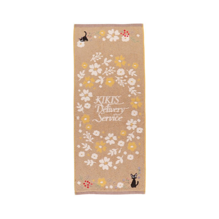 Towel Sepia Flower 34x80 cm - Kiki's Delivery Service