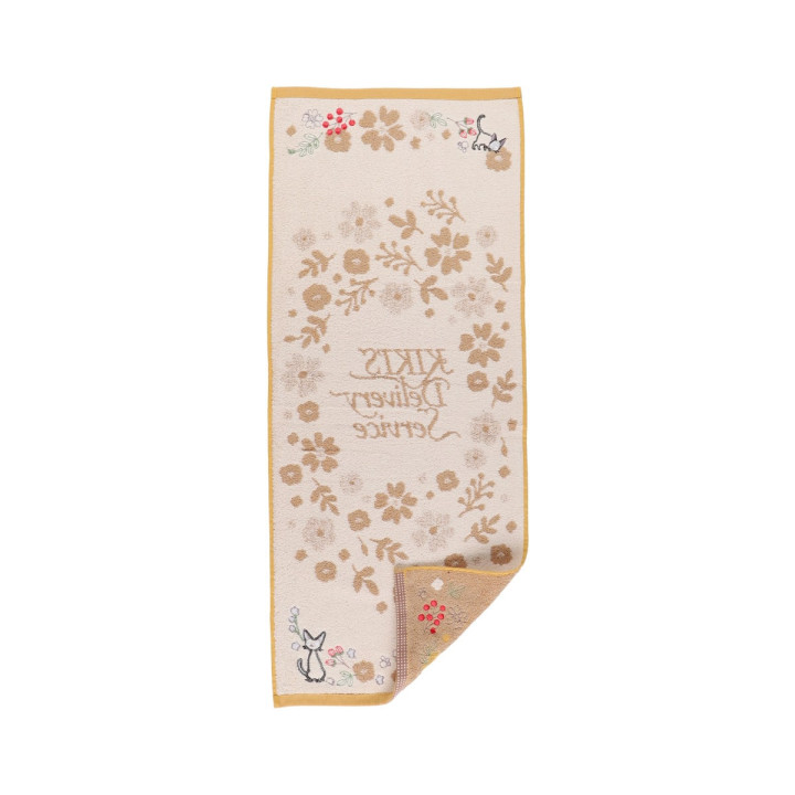 Towel Sepia Flower 34x80 cm - Kiki's Delivery Service
