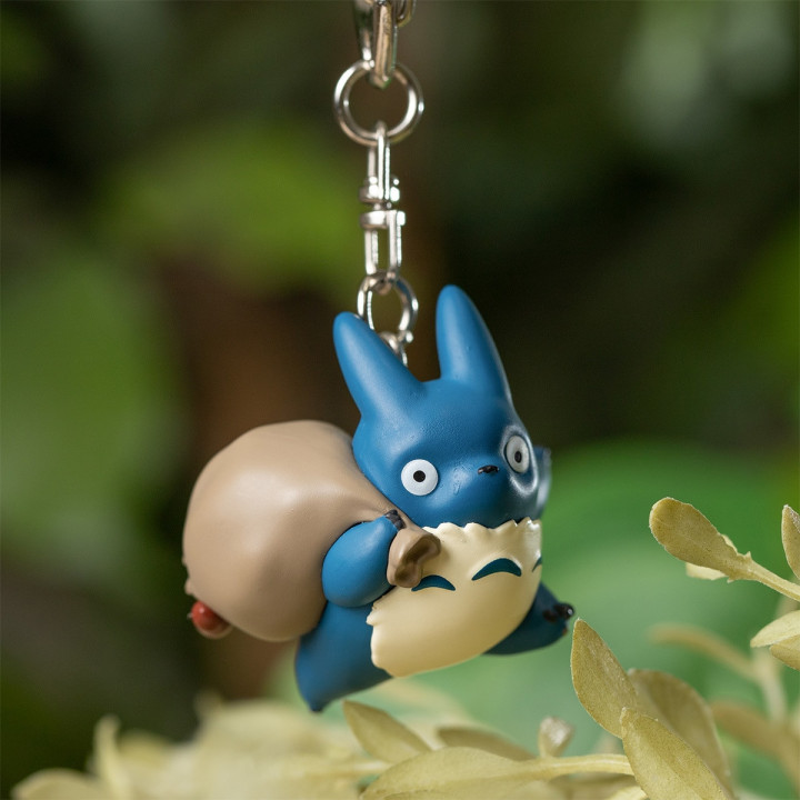 Porte-Clés 3D Course Totoro bleu & blanc - Mon Voisin Totoro