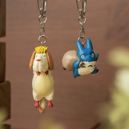 Porte-Clés 3D Course Totoro bleu & blanc - Mon Voisin Totoro