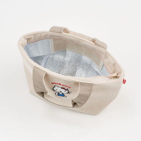 Corduroy Cooler hand bag - Hello Kitty