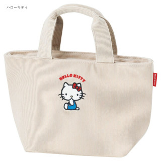 Corduroy Cooler hand bag - Hello Kitty