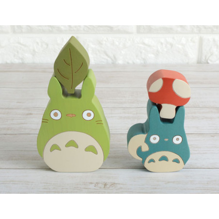Figurines en bois Totoro et Noiraudes - Mon Voisin Totoro