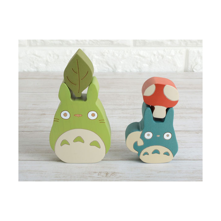 Figurines en bois Totoro et Noiraudes - Mon Voisin Totoro