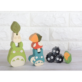 Figurines en bois Totoro et Noiraudes - Mon Voisin Totoro