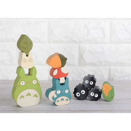 Figurines en bois Totoro et Noiraudes - Mon Voisin Totoro