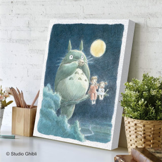 Puzzle canevas 366P Totoro joue de l’ocarina - Mon Voisin Totoro