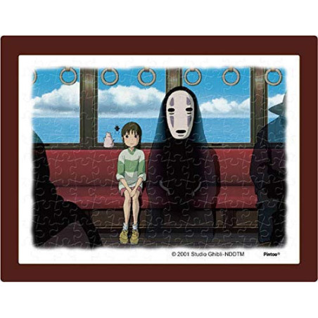 Puzzle 150P & chevalet Chihiro & No Face dans le train - Le Voyage de