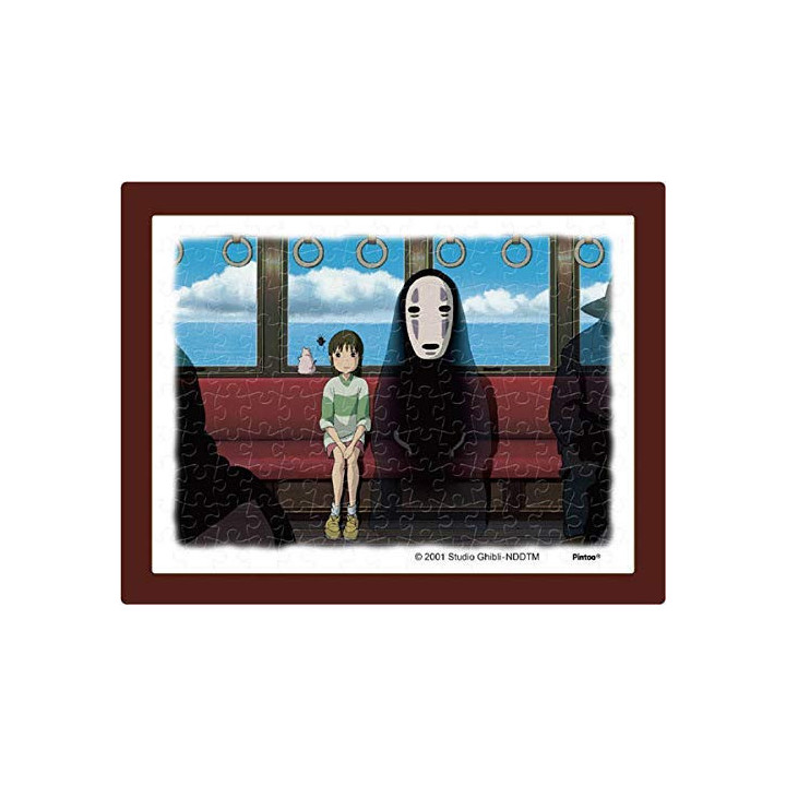 Puzzle 150P & chevalet Chihiro & No Face dans le train - Le Voyage de