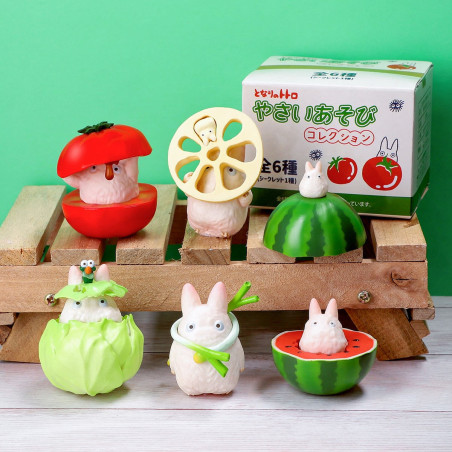 Figurine Mystère Totoro Blanc & Légume  - Mon Voisin Totoro
