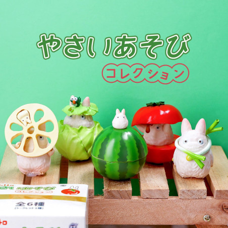 Figurine Mystère Totoro Blanc & Légume  - Mon Voisin Totoro