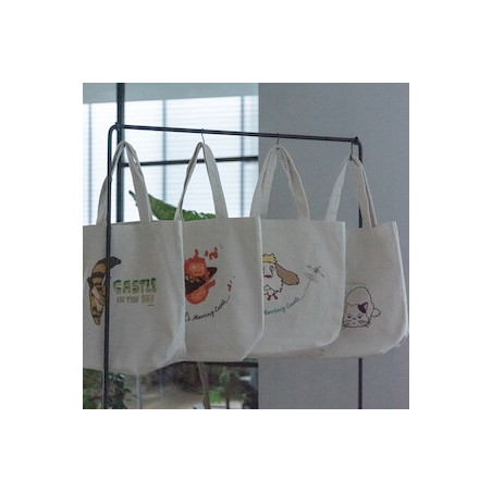 Tote bag brodé Hinh volant - Le Château ambulant