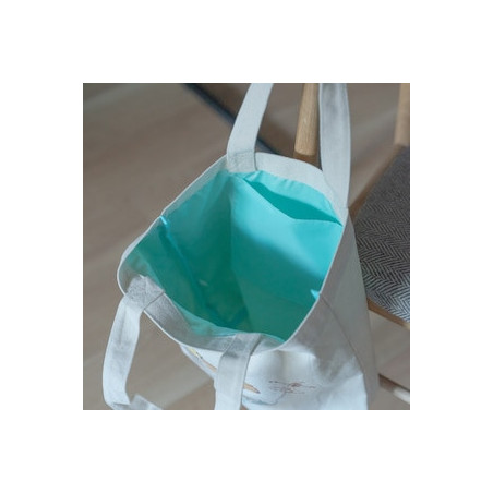 Tote bag brodé Hinh volant - Le Château ambulant