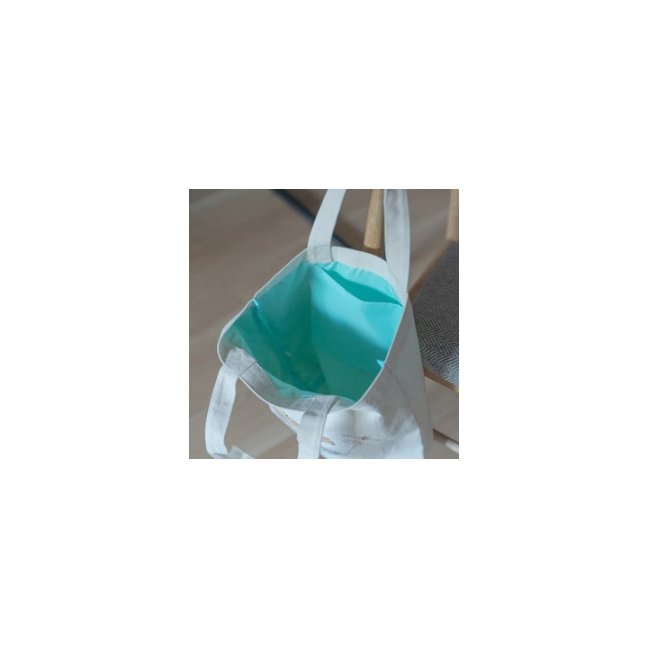 Tote bag brodé Hinh volant - Le Château ambulant