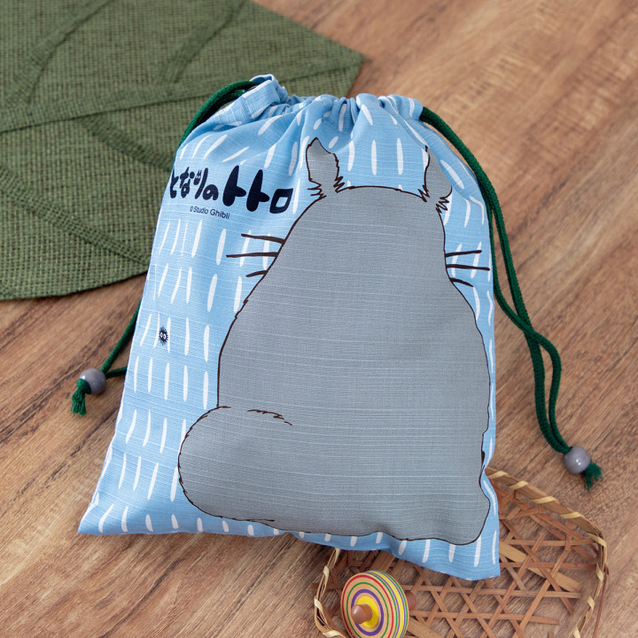 Sacoche tissu bleue Totoro Gris - Mon Voisin Totoro