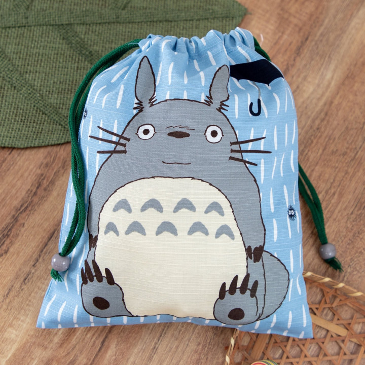 Sacoche tissu bleue Totoro Gris - Mon Voisin Totoro