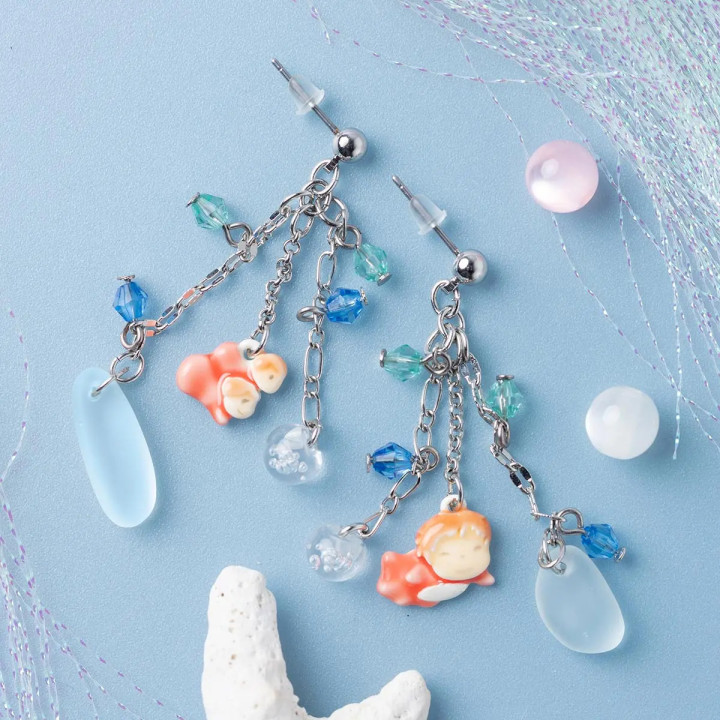 Ponyo sur la falaise, bijou, accessoire de mode, Studio Ghibli, BENELIC
