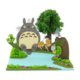 Mon Voisin Totoro, diorama papier, maquette, loisir créatif, Studio Ghibli, SANKEI