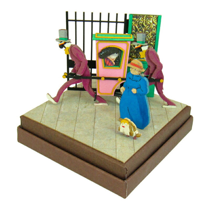 Le Château ambulant, diorama papier, maquette, loisir créatif, Studio Ghibli, SANKEI